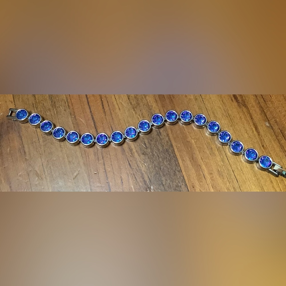 Swarovski Touchstone Crystal Ice Bracelet - Blue Delight